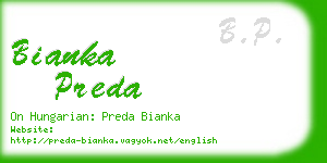 bianka preda business card